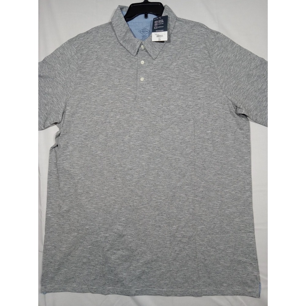 St Johns Bay Polo Men's  3XL‎ Supersoft Quick-dri Gray